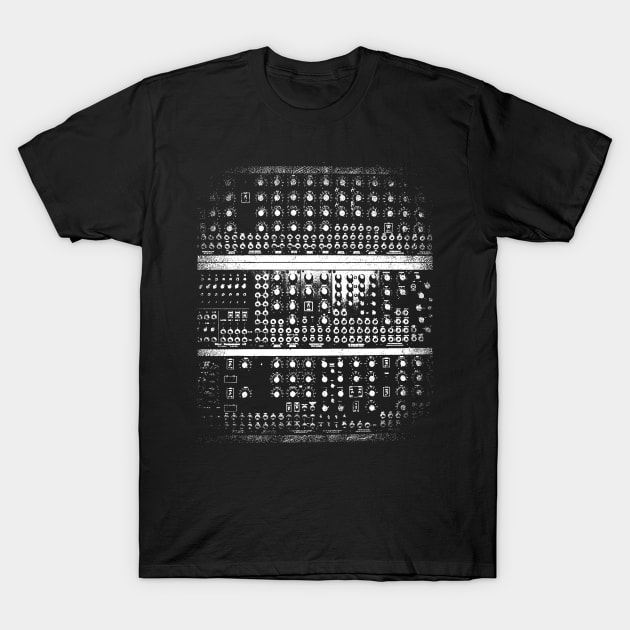 Retro Modular Synthesizer T-Shirt by MeatMan